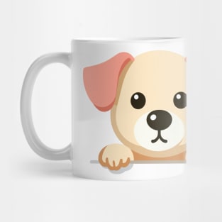 Peeking Dog Mug